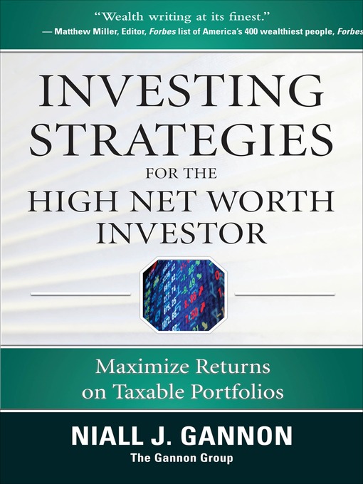 Cover image for Investing Strategies for the High Net-Worth Investor
